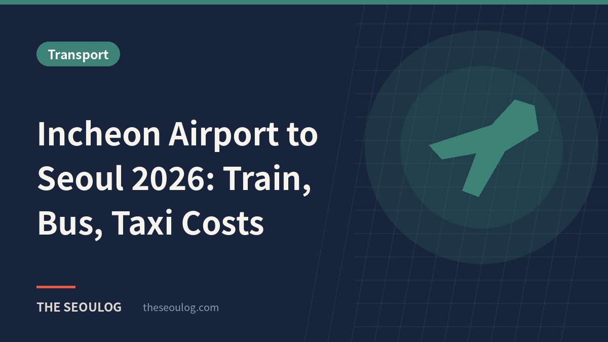 Incheon Airport to Seoul 2026: Train, Bus, Taxi Costs