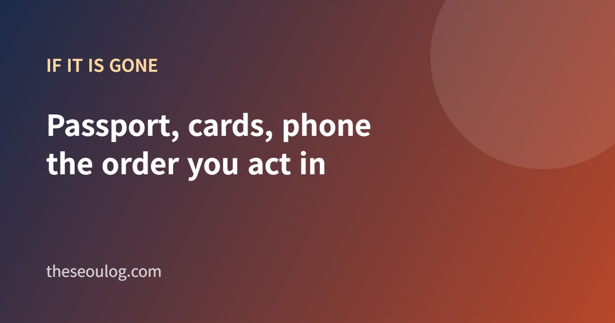 Lost passport response guide card image