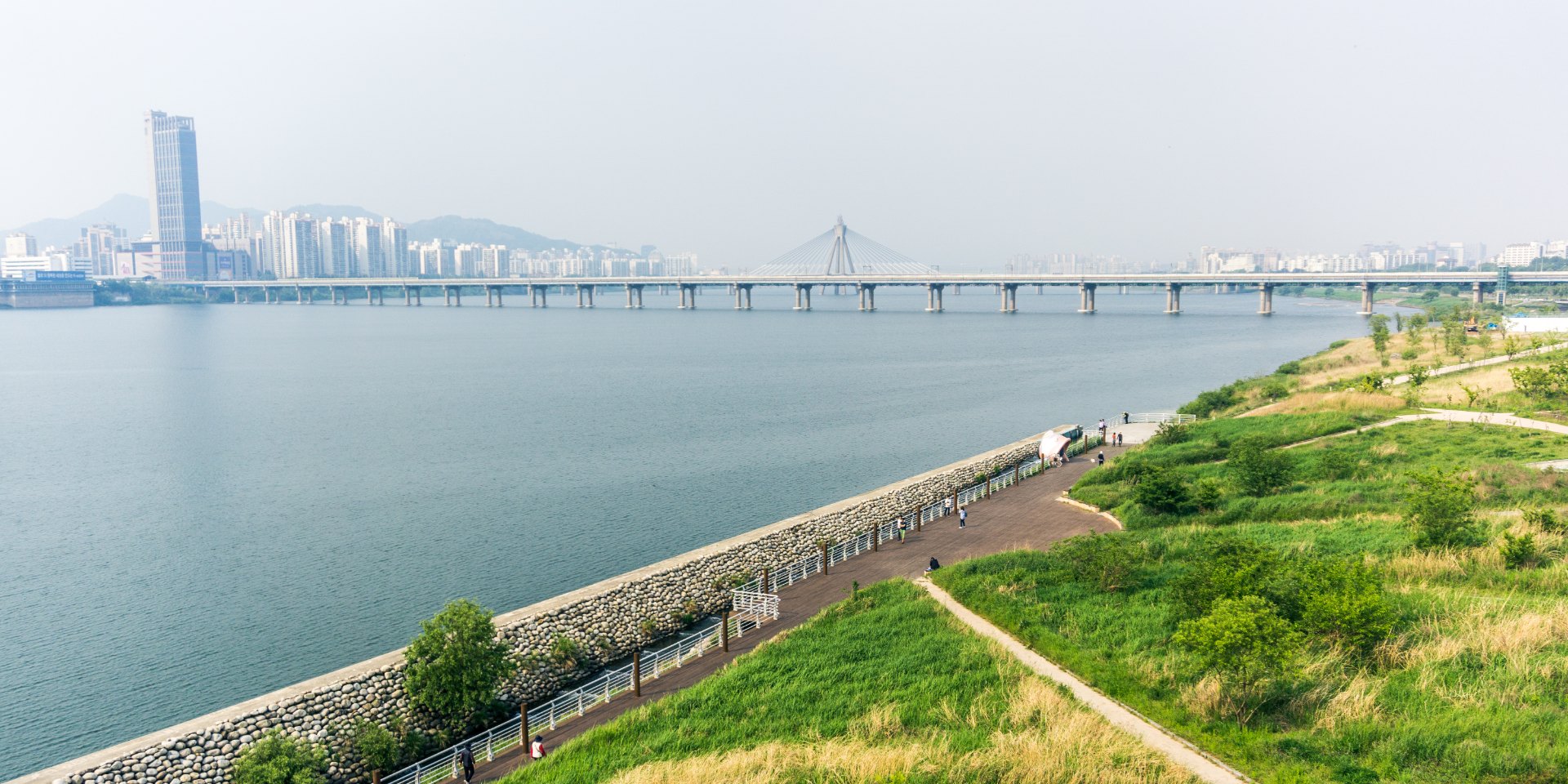 漢江與河濱公園空拍
