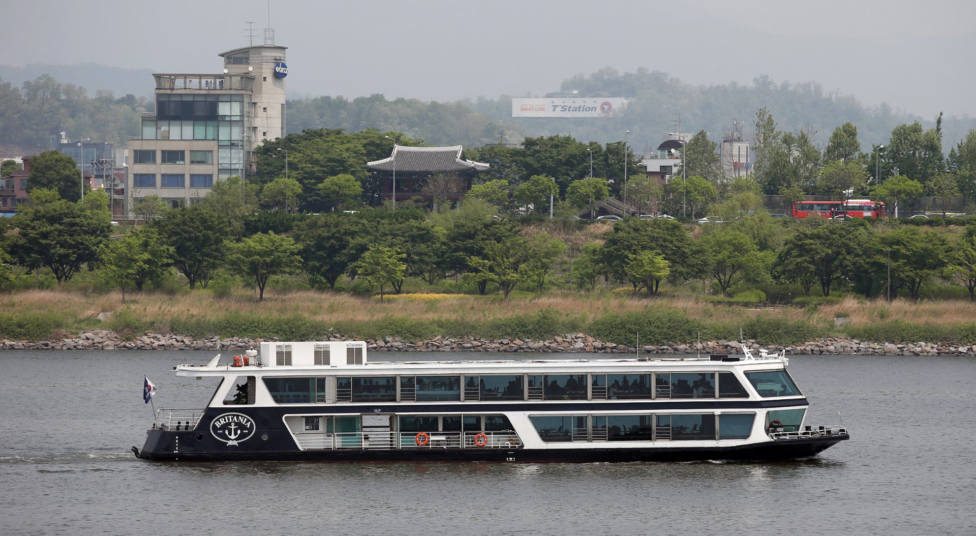 Cruise boat on the river