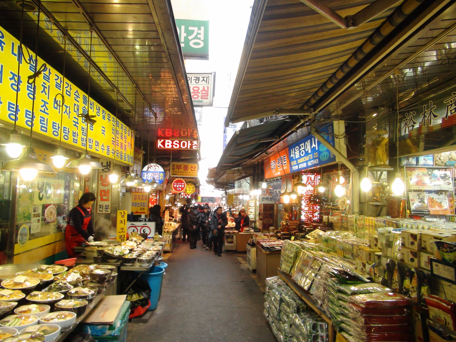 南大門市場的餐廳巷