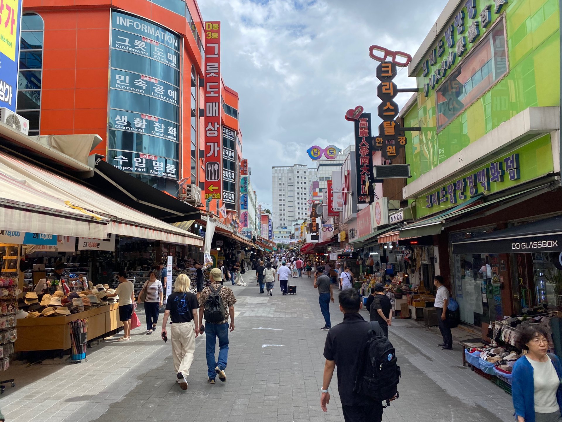 南大門市場的購物街